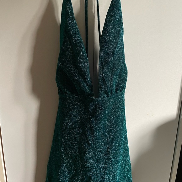 BabyBoo green sparkly backless dress - Picture 2 of 4